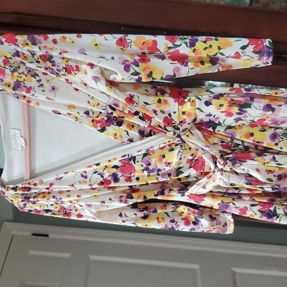 JESSICA Simpson dress Beautiful flowers 💐 🌹🌸 size 6 - Picture 5 of 8
